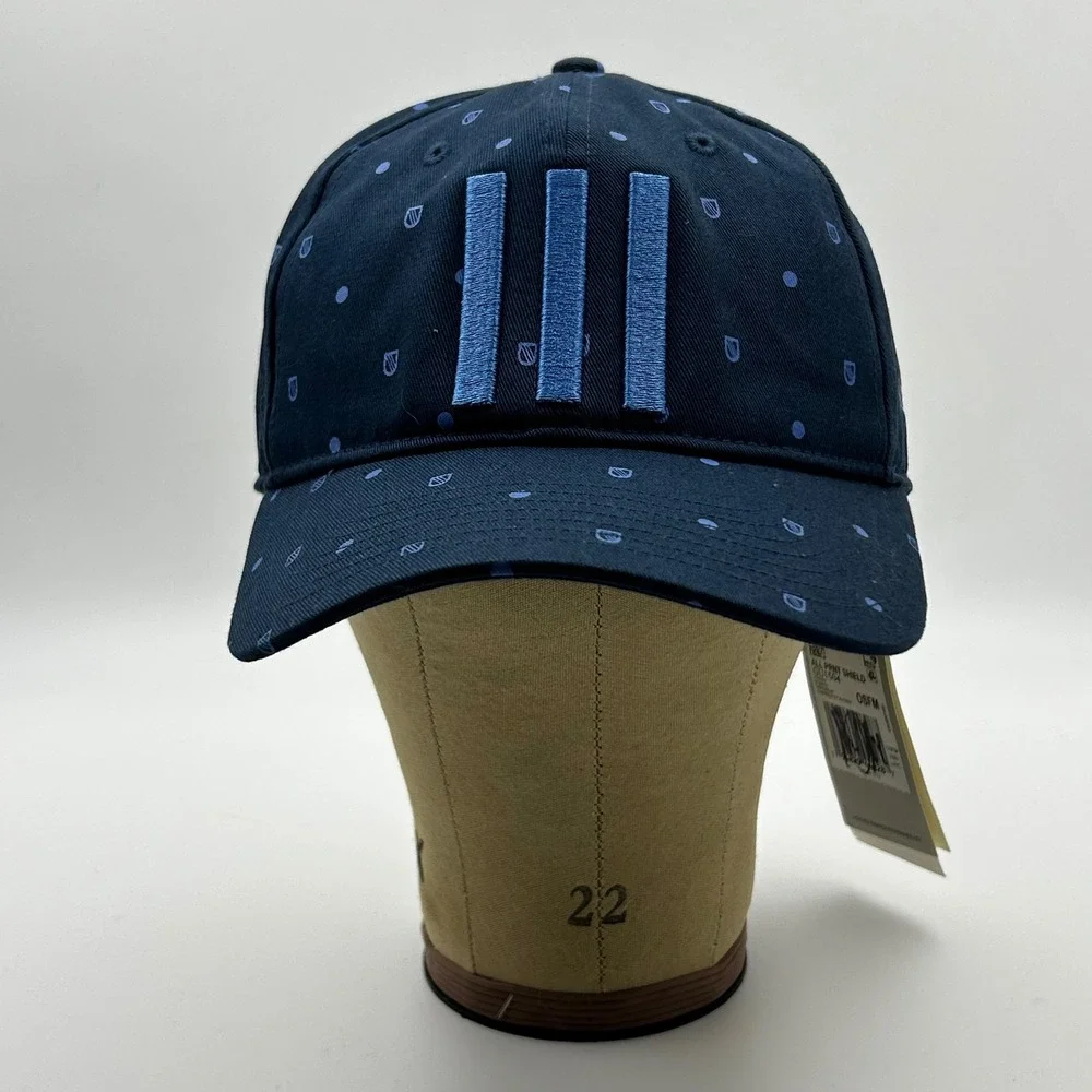 Adidas Golf Hat Mens OSFM Navy Blue All Print‎ Shield Snapback Golf Bonita Bay